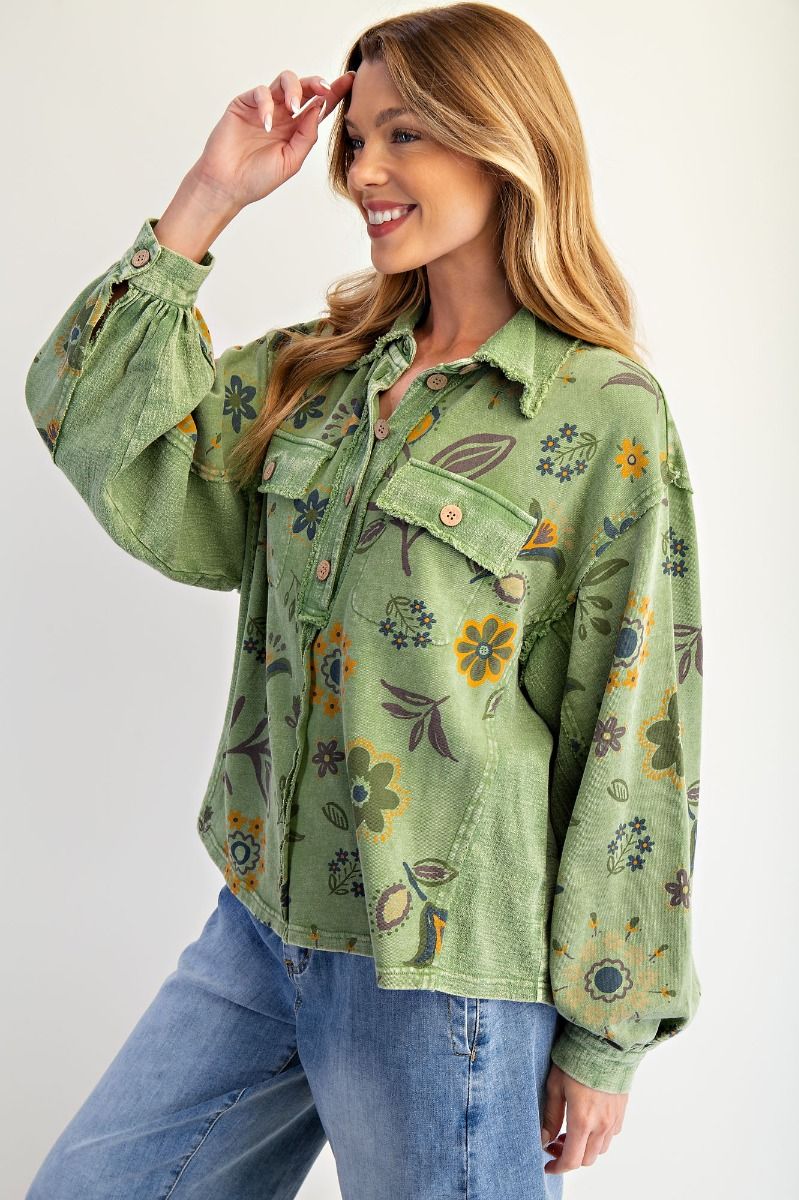 Juniper Green Top