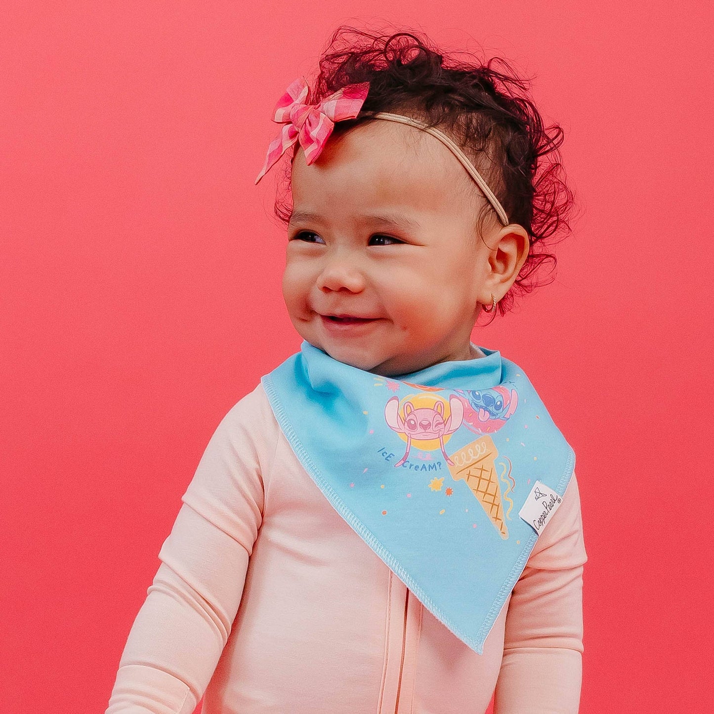 Copper Pearl - 4 Pack Baby Bandana Bibs - Disney Stitch Dreamsicles