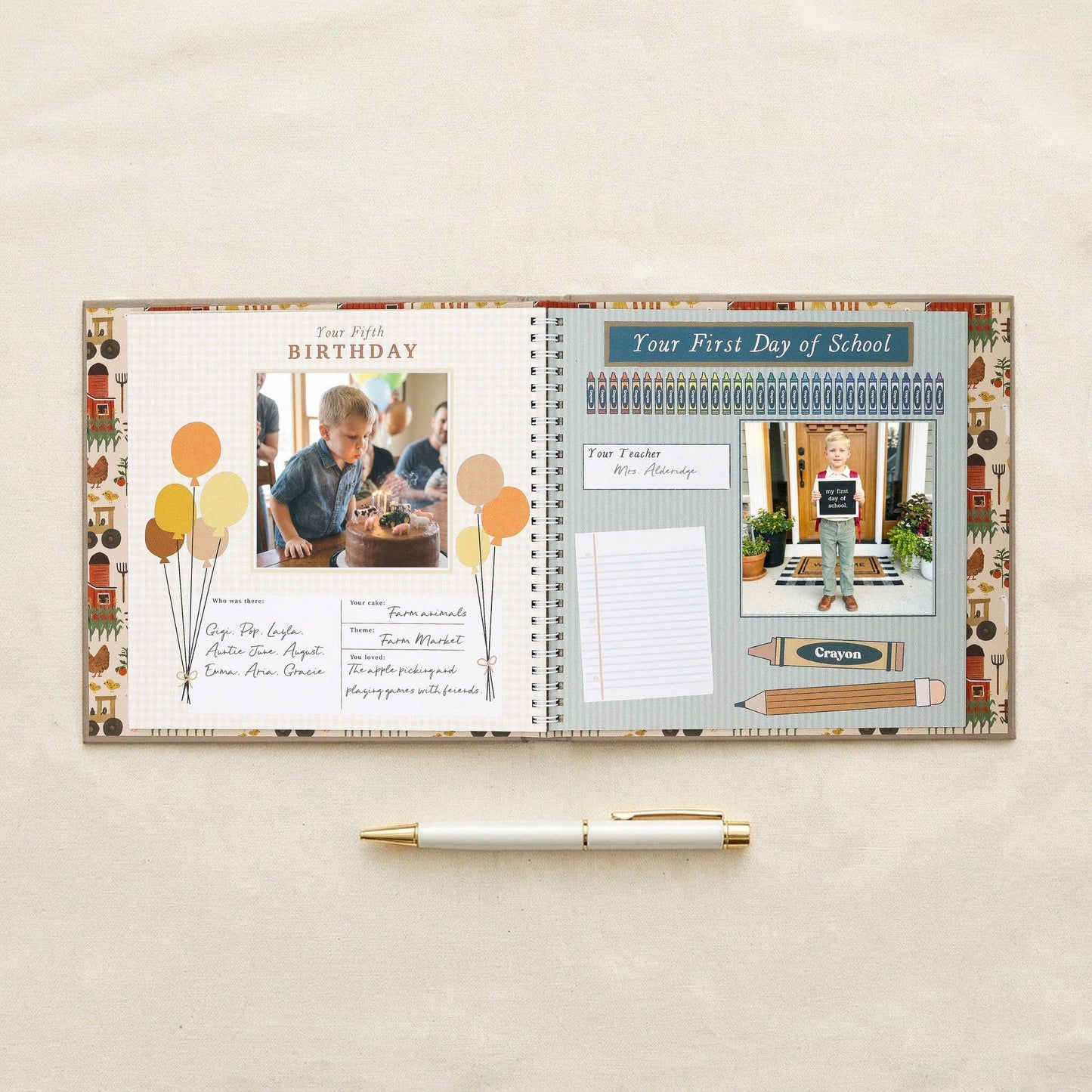 Lucy Darling - Little Farmer First Year Baby Memory Book