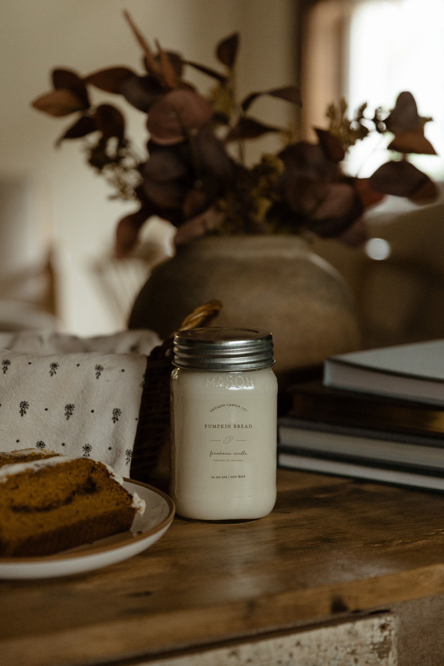 Antique Candle Co.® - Pumpkin Bread - Soy Wax Mason Jar Candle