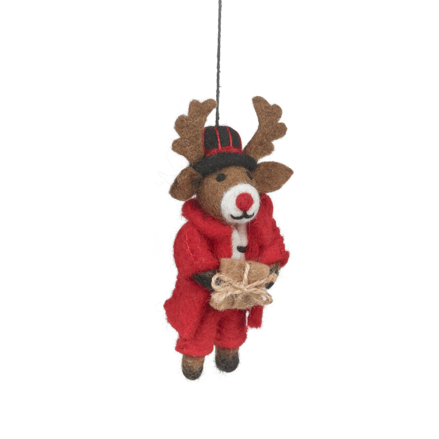 Felt So Good - Handmade Felt Dasher the Christmas Reindeer Decoration