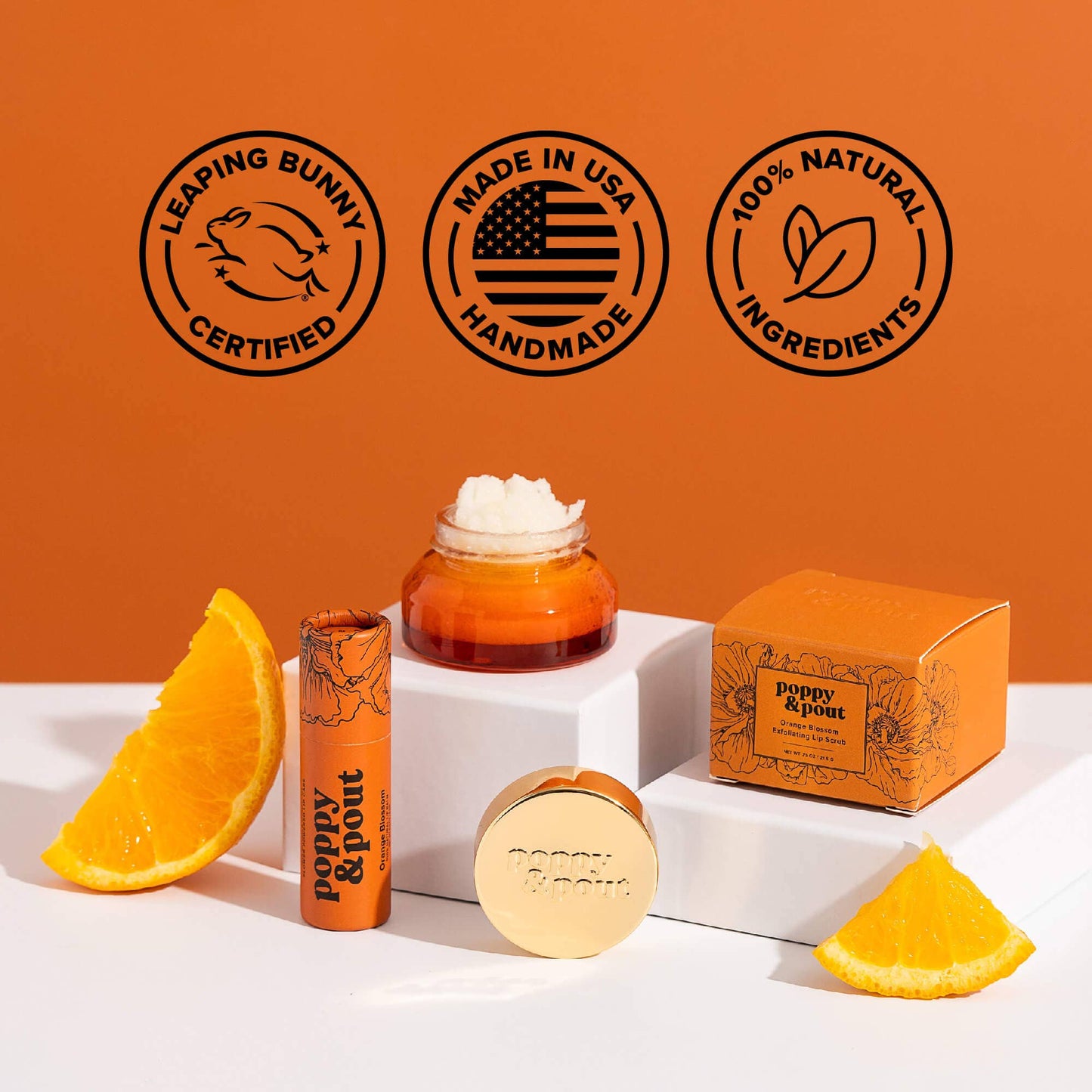 Poppy & Pout - Lip Balm, Orange Blossom