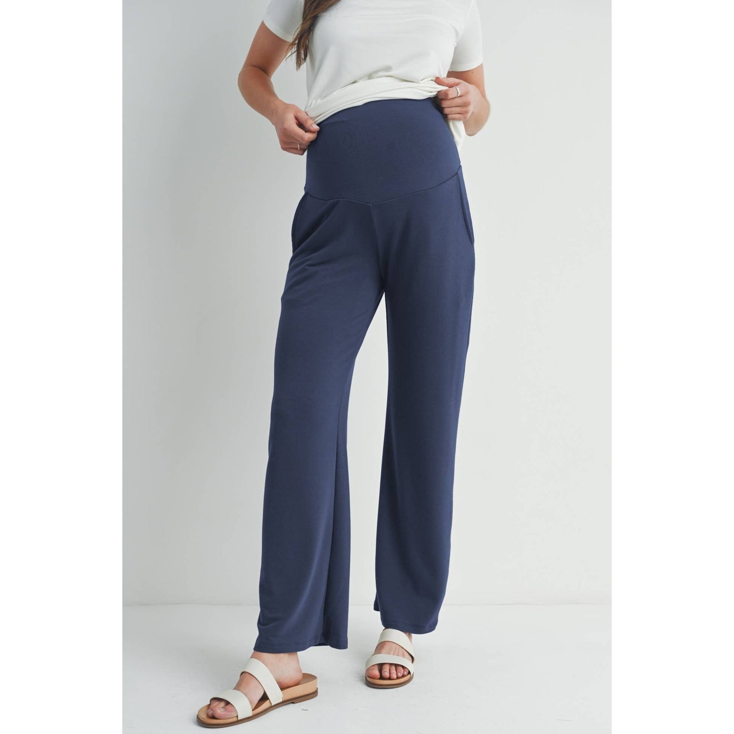 Hello Miz - Straight Leg Maternity Terry Lounge Pants