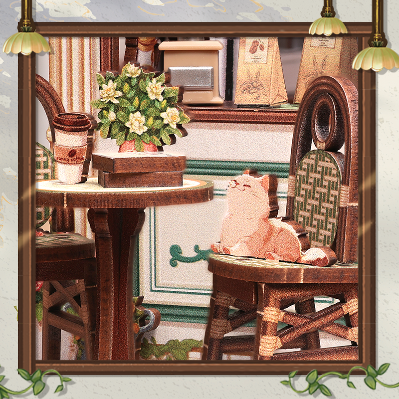 Hands Craft - DIY Book Nook Kit: Sunny Café