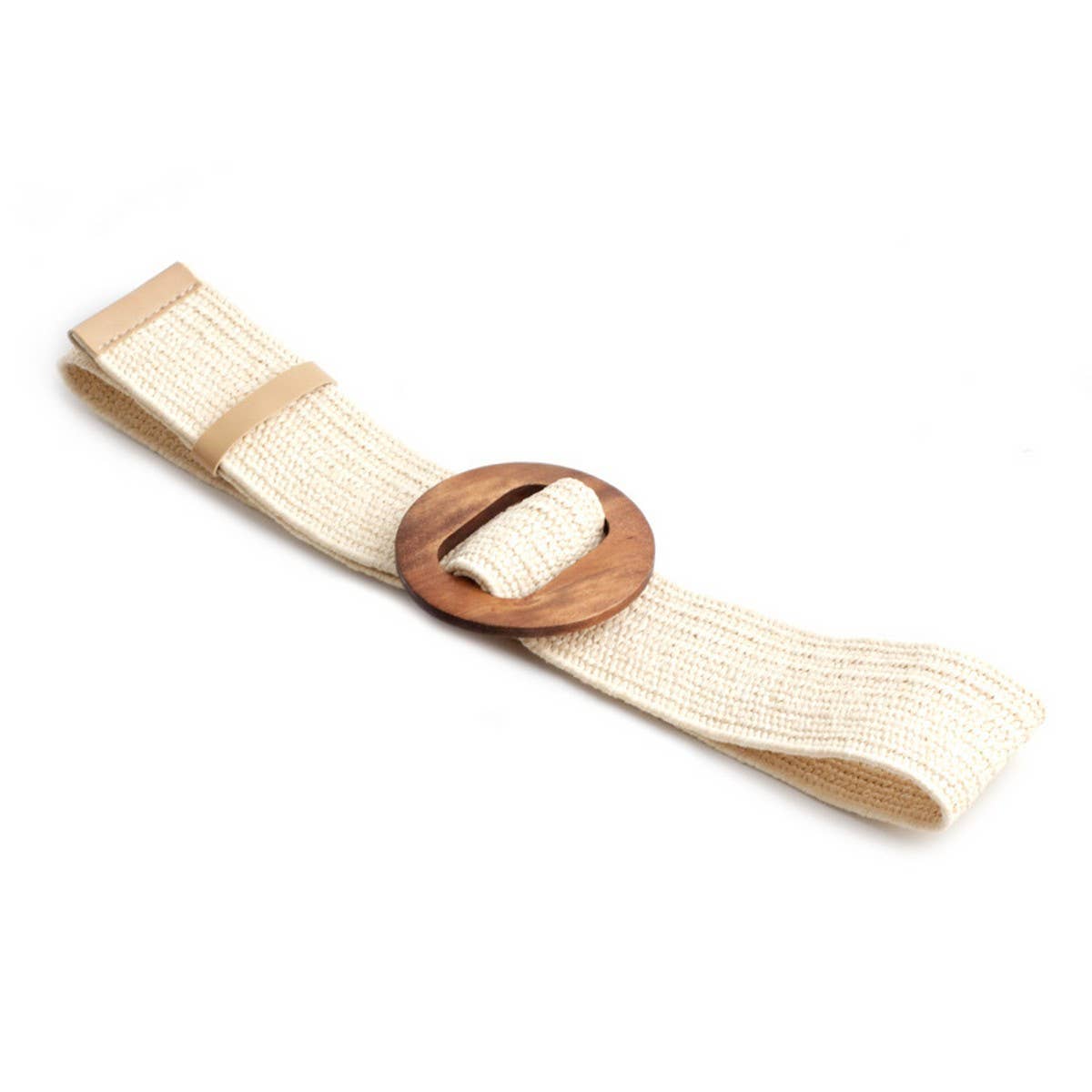 NINEXIS - CWABE0378_ROUND BUCKLE FASHION STRETCH BELT