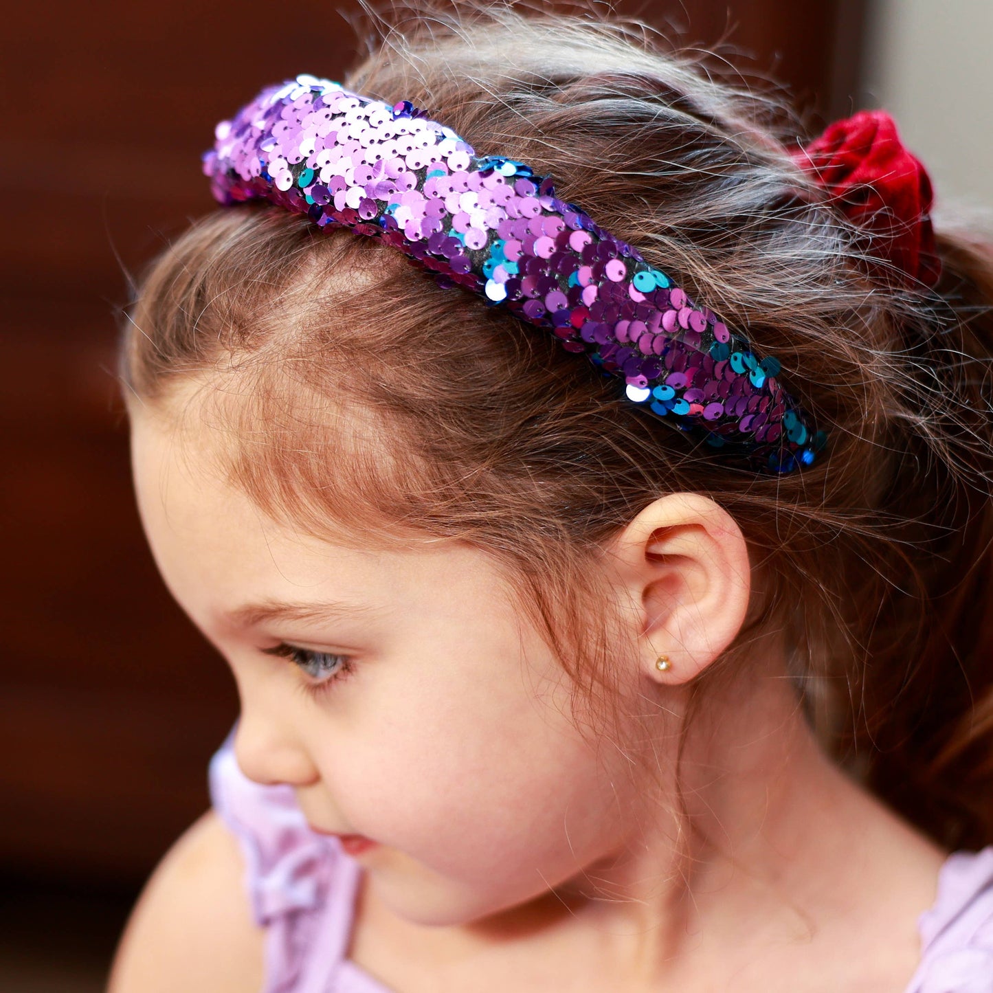 Frog Sac - Reversible Sequin Headband - Kids Padded Hair Band