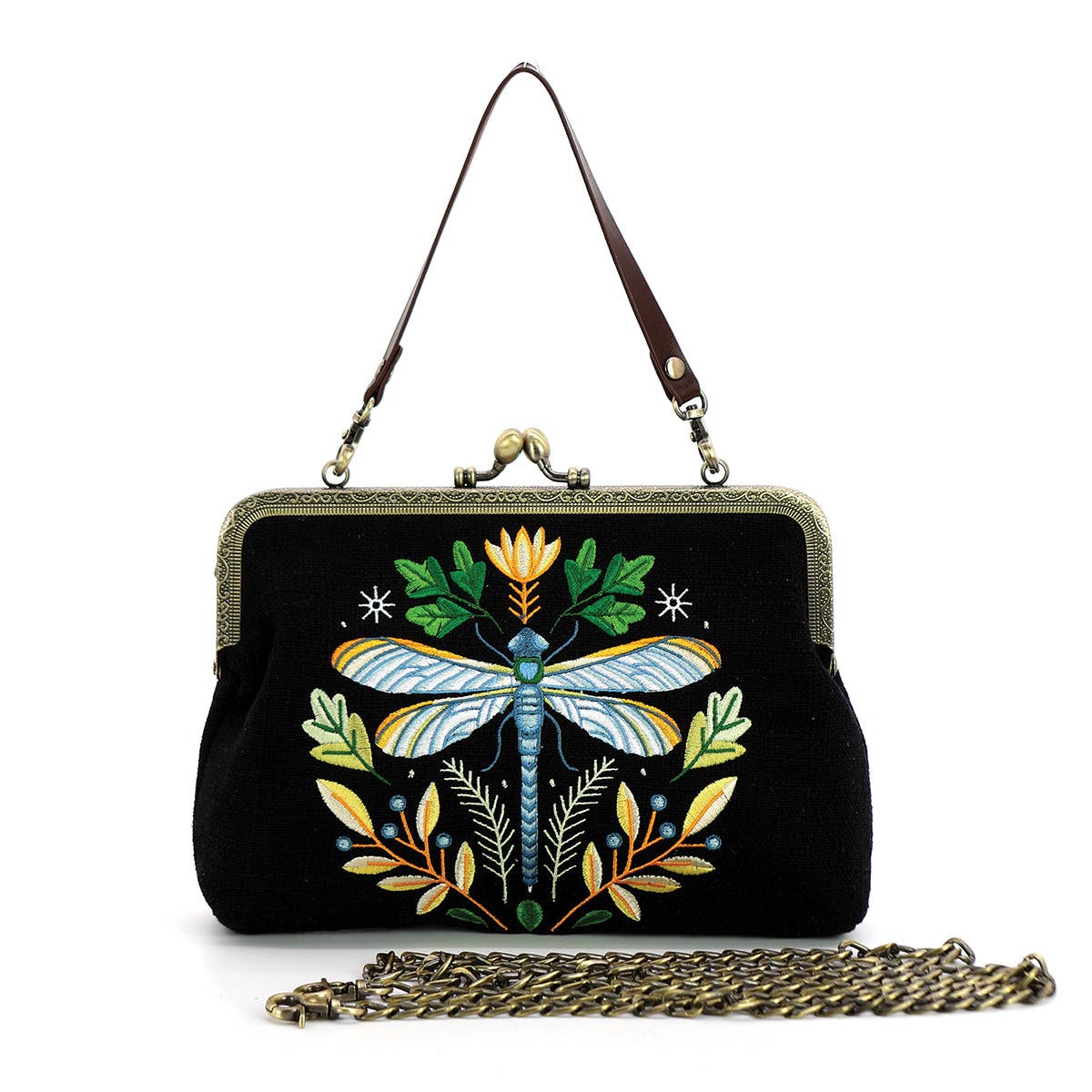 COMECO INC - Dragonfly Vintage Kisslock Bag