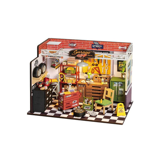 Hands Craft - DIY Miniature House Kit: Garage Workshop
