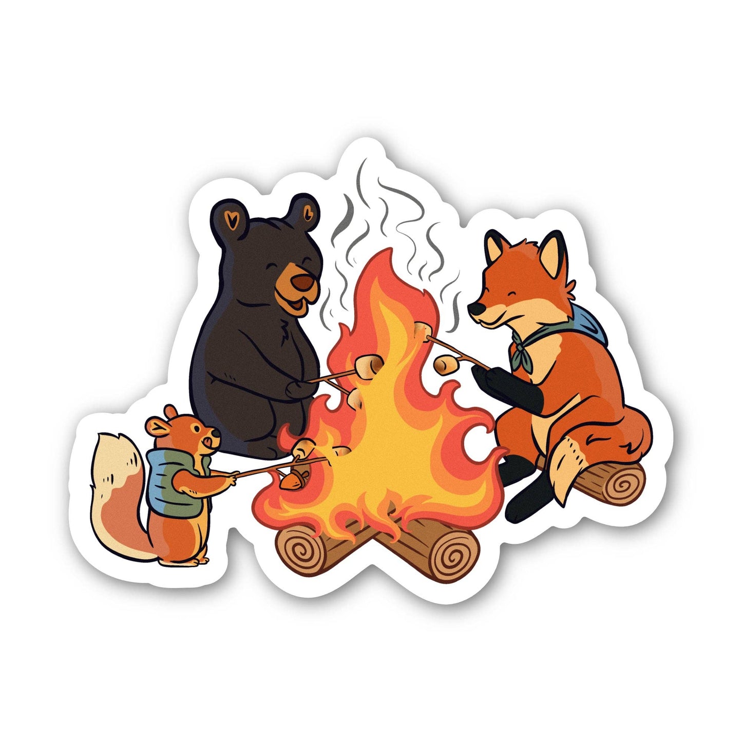 Big Moods - Campfire Animals Sticker
