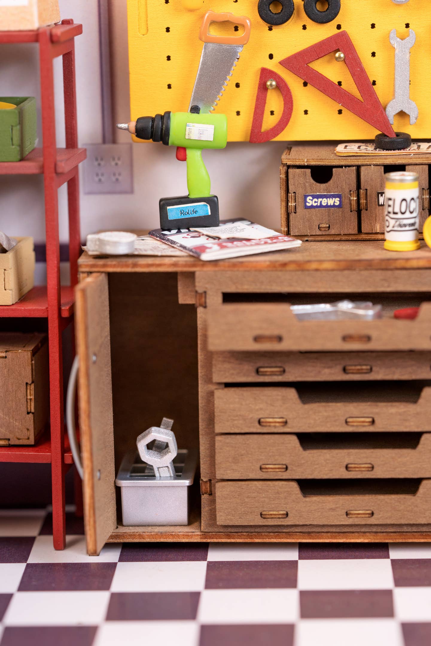 Hands Craft - DIY Miniature House Kit: Garage Workshop