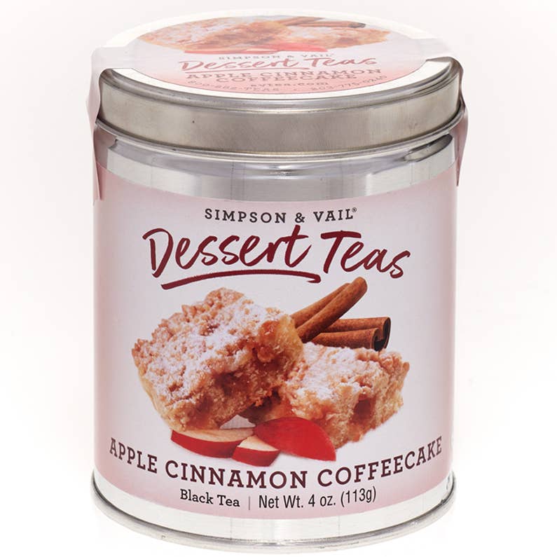 Simpson & Vail - Apple Cinnamon Coffeecake Black Dessert Tea - 4 Ounce Tin