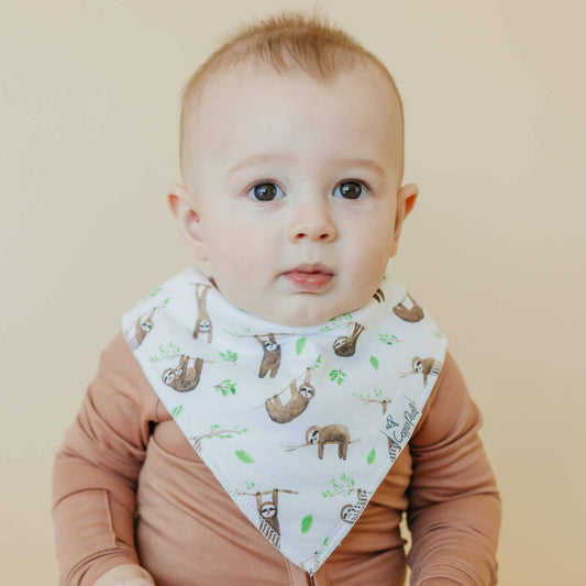 Copper Pearl - 4 Pack Baby Bandana Bibs - Noah
