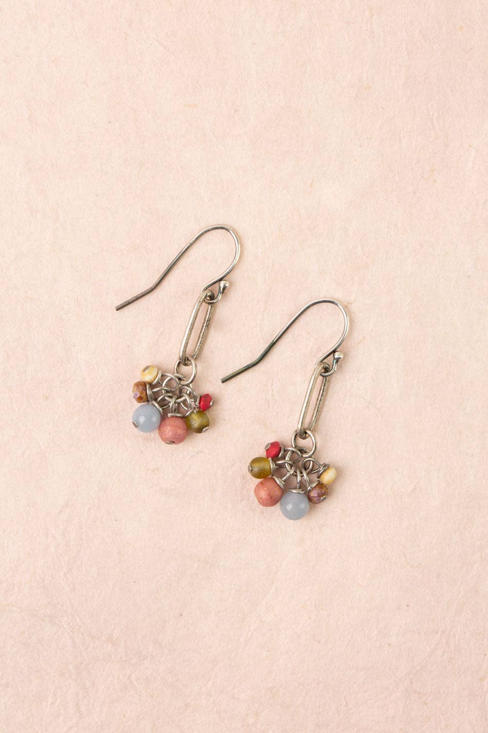 Anne Vaughan Designs Jewelry - Leilani Czech Glass, Jade Dangle Earrings