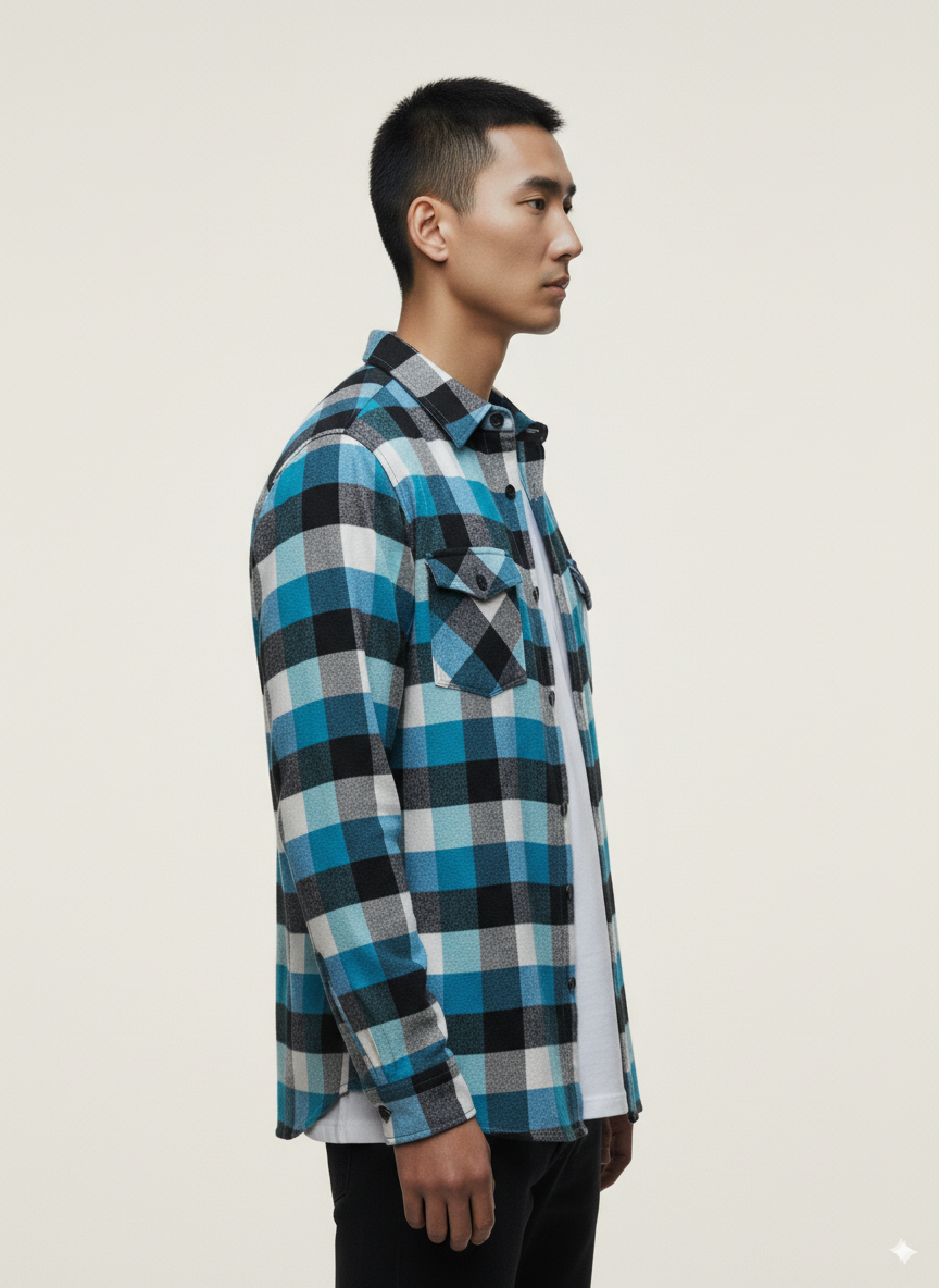 Hawk's Bay - Flannel Long Sleeve Buffalo Plaid Shirt
