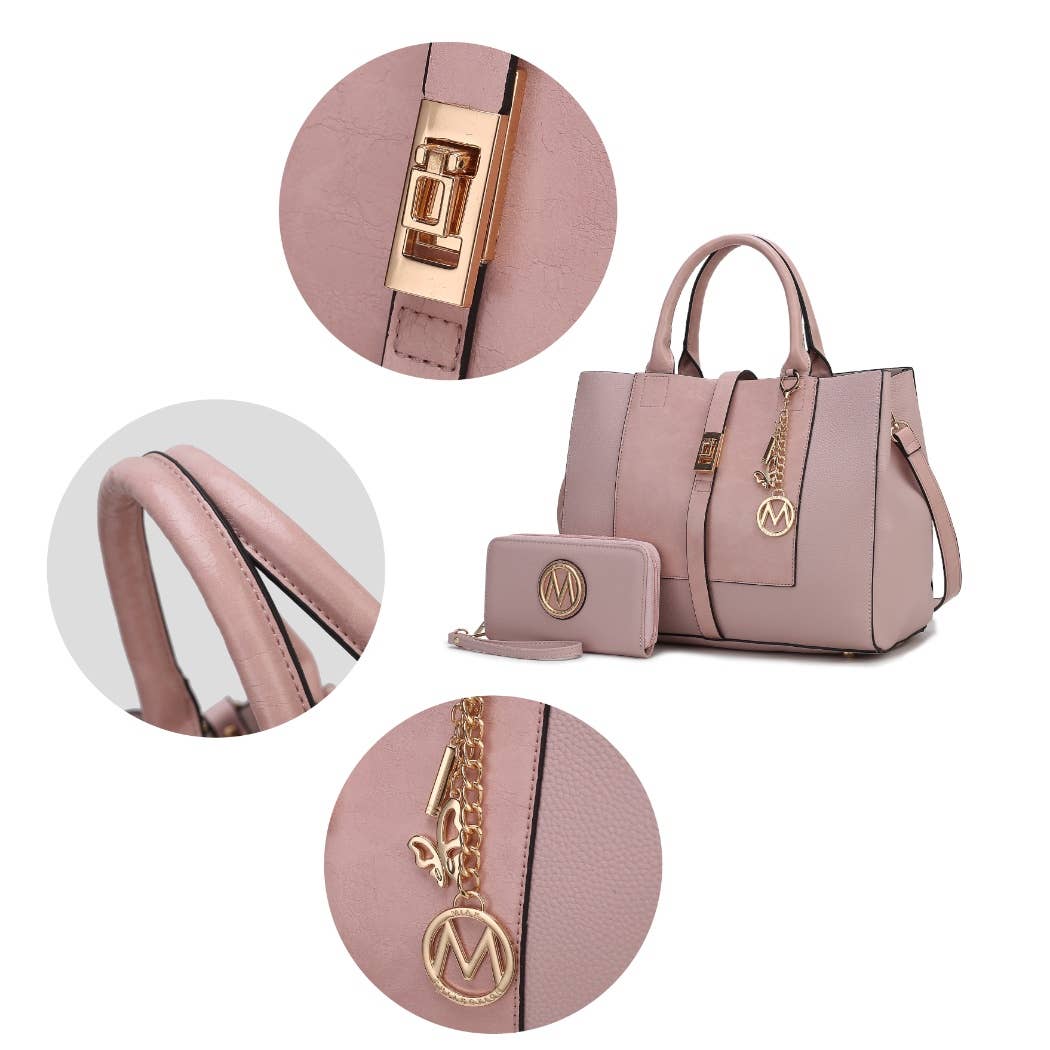 MKF Collection - MKF Yola Women's Satchel Bag with Wallet Set.