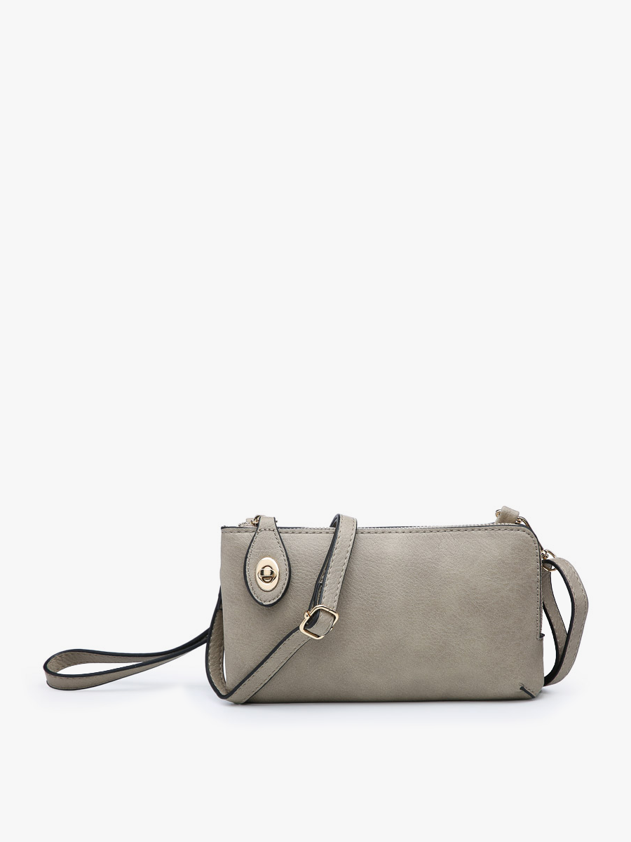 Jen & Co. - M1818 Kendall Crossbody/Wristlet w/ Twist Lock Closure