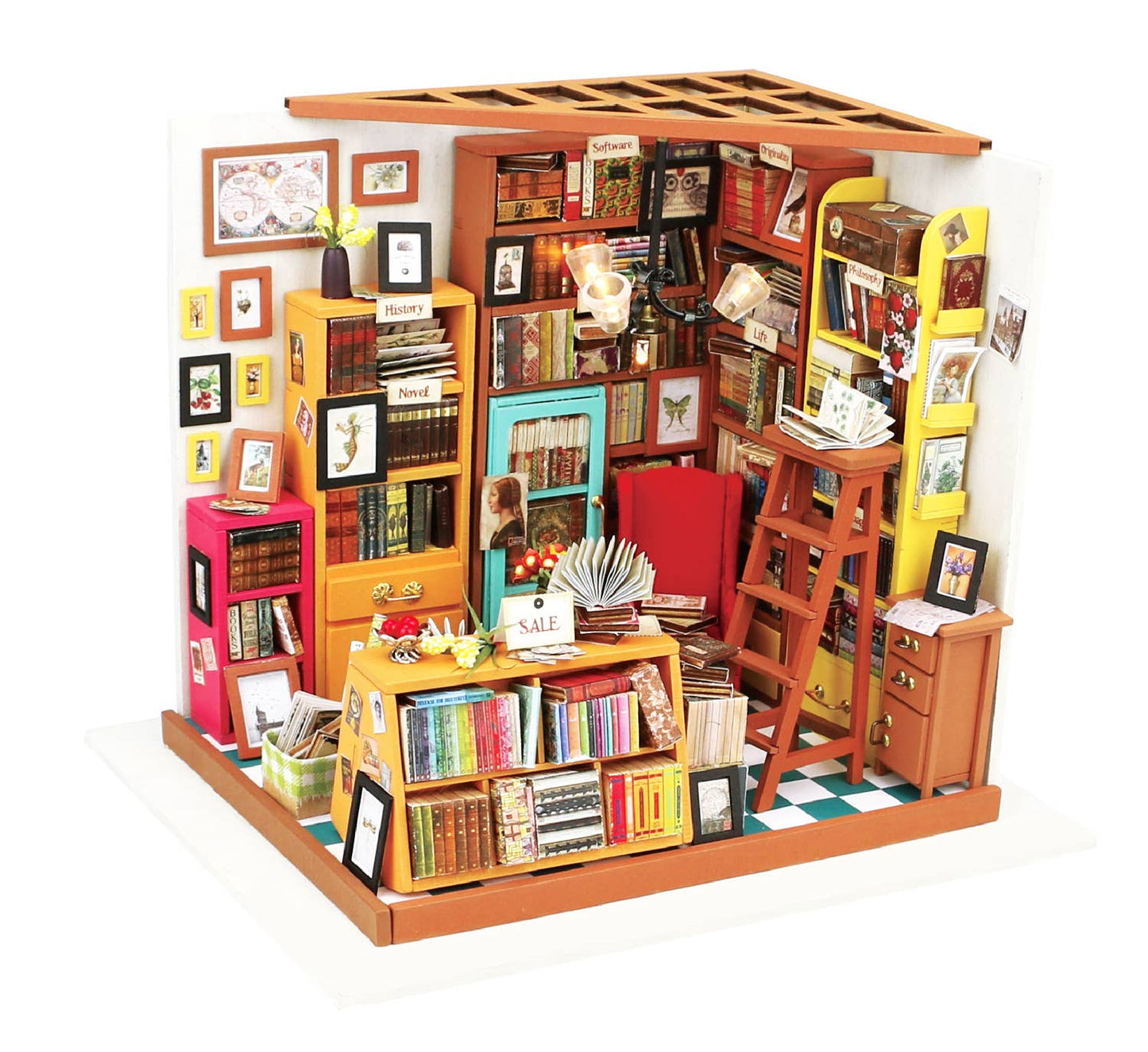 Hands Craft - DIY Miniature House Kit: Sam's Study