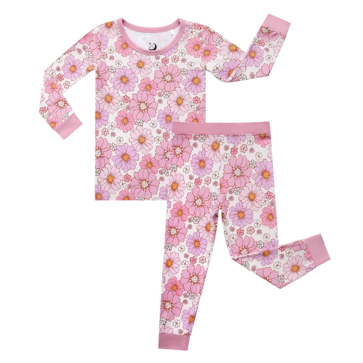 Jammie Session formerly Big Dreams Little Jammies - Powerful in Pink (Flower) Long Sleeve PJ's BDLJ