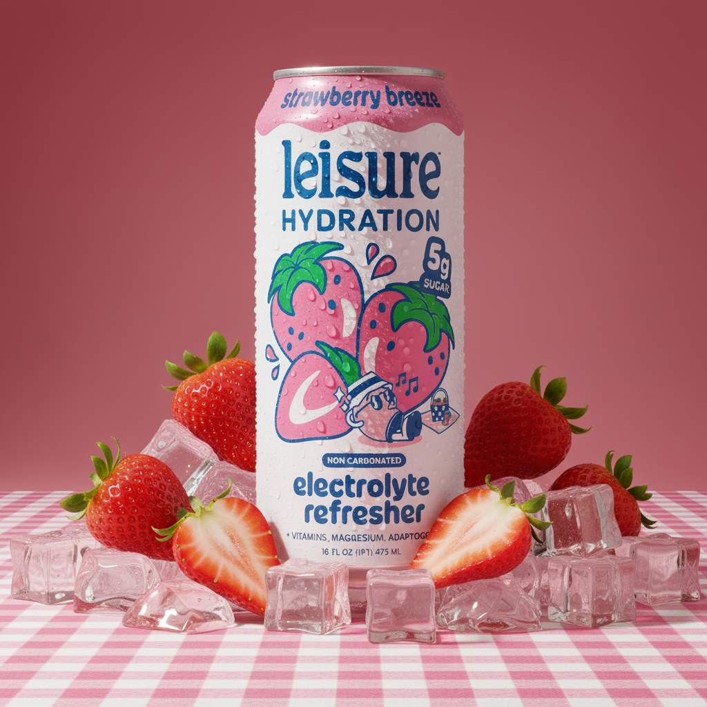 Leisure Hydration - Leisure Hydration Electrolyte Strawberry Breeze (16 x 12oz)