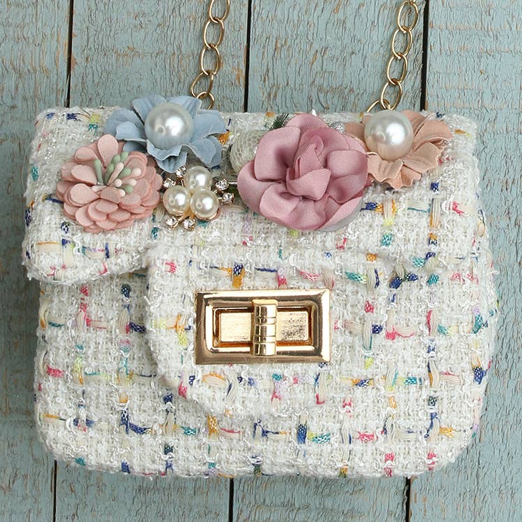 Sparkle Sisters by Couture Clips - Tweed Flower Purse