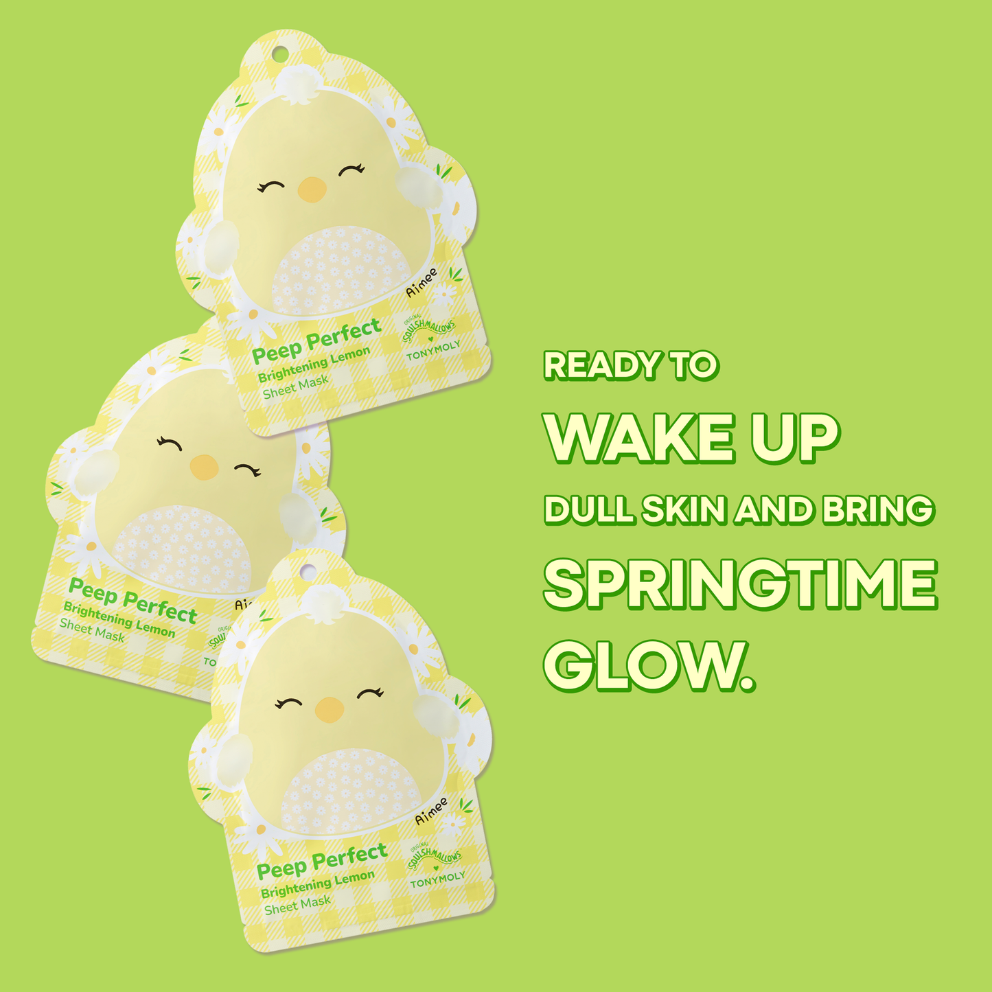TONYMOLY - Squishmallows x TONYMOLY Spring Sheet Masks