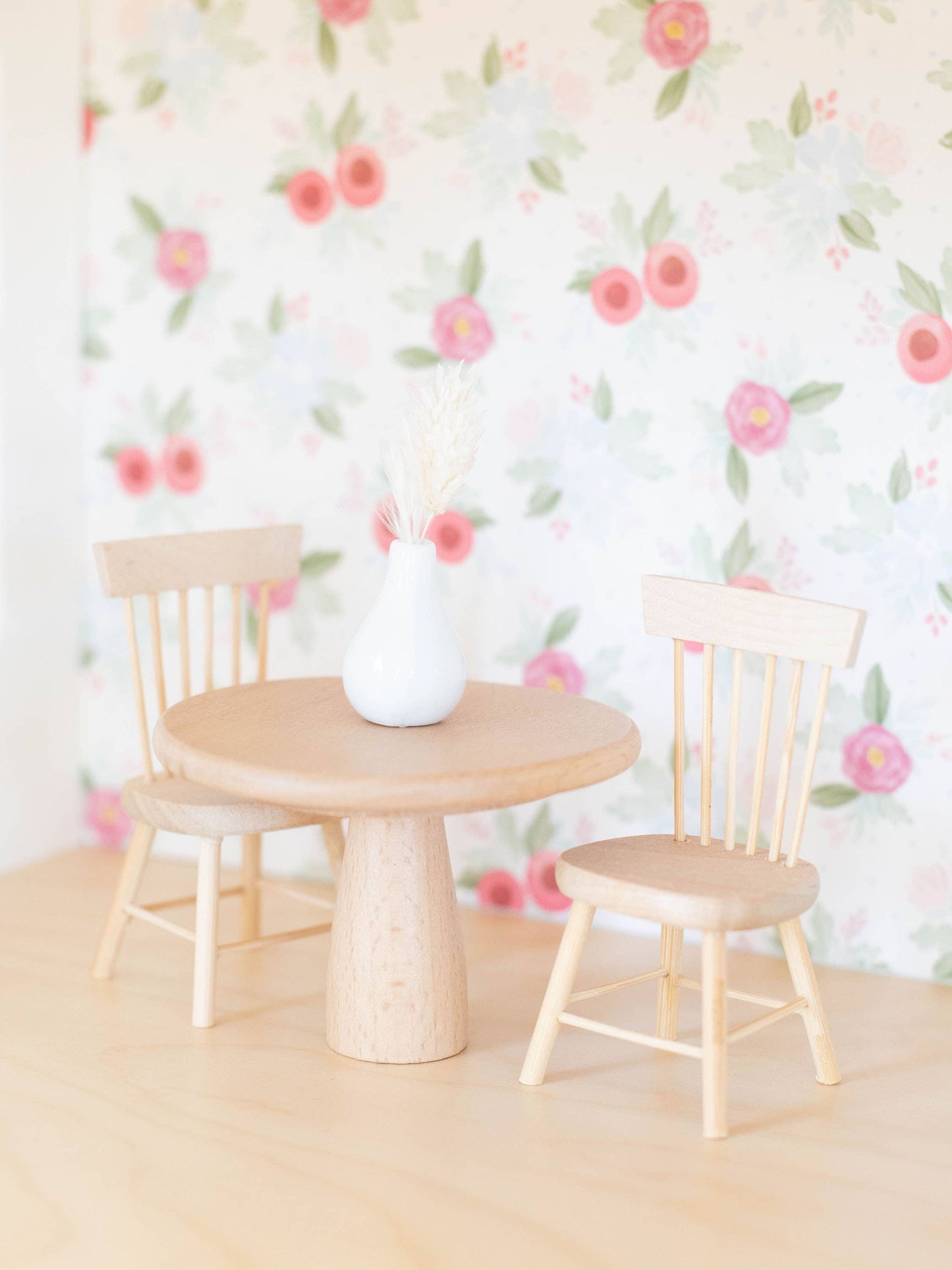 Macy Mae Dollhouse Designs - Dollhouse Classic Windsor Dining Chair | Natural Wood