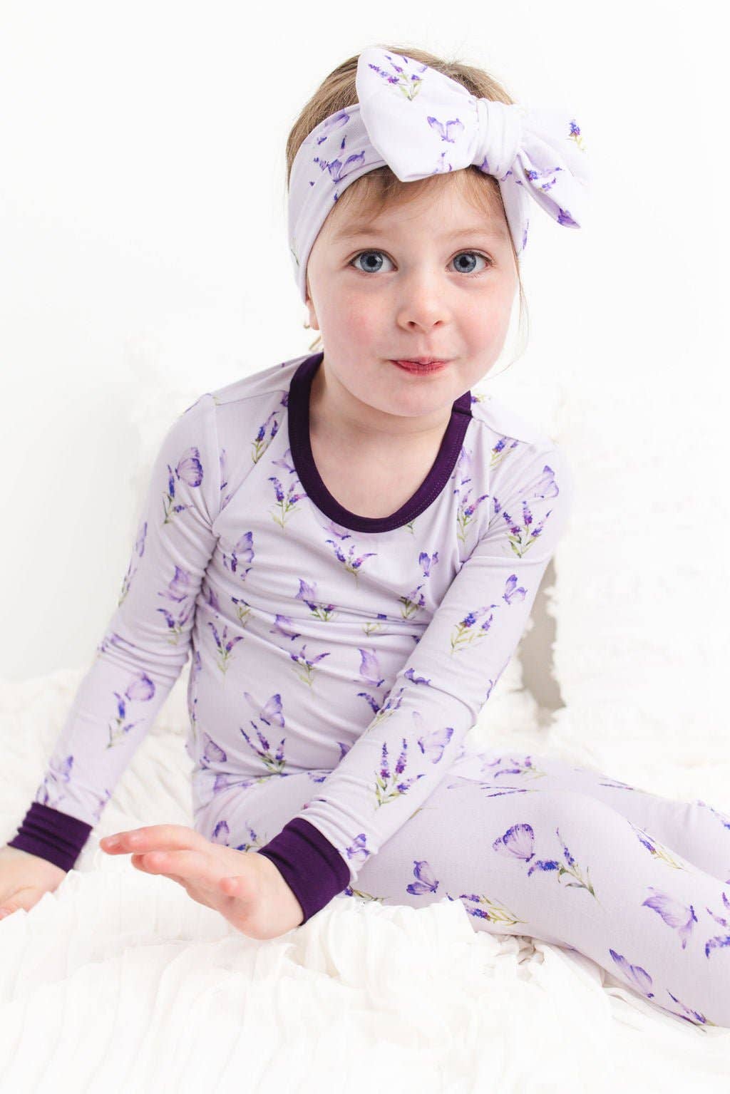 Jammie Session formerly Big Dreams Little Jammies - Estella (Lavender Butterfly) Long Sleeve PJ's BDLJ