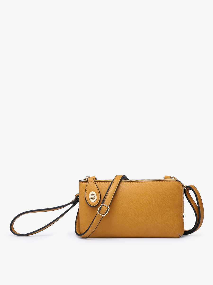 Jen & Co. - M1818 Kendall Crossbody/Wristlet w/ Twist Lock Closure