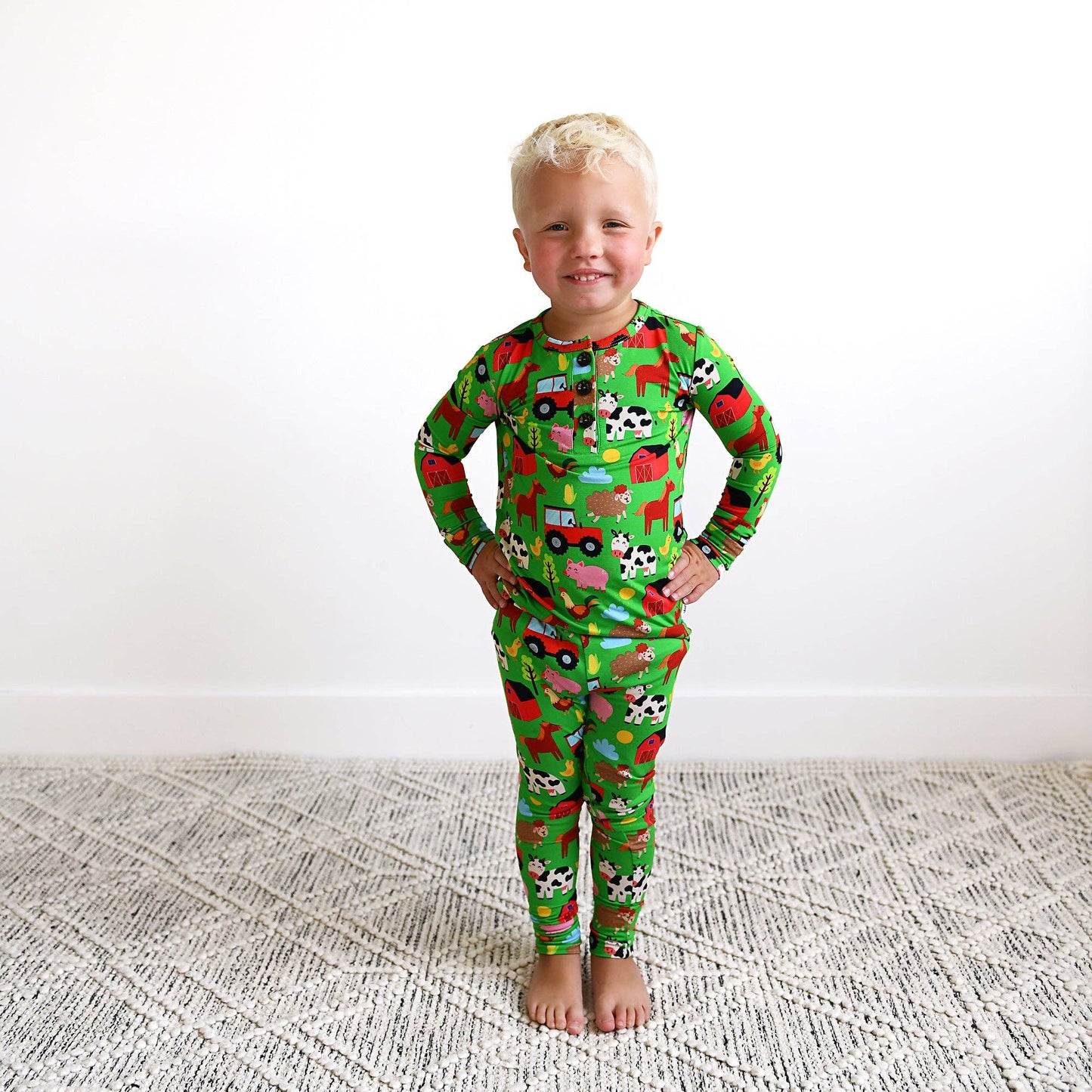 Gigi and Max - Tanner Two Piece Bamboo Pajama Kids Clothing Sleepie Toddler