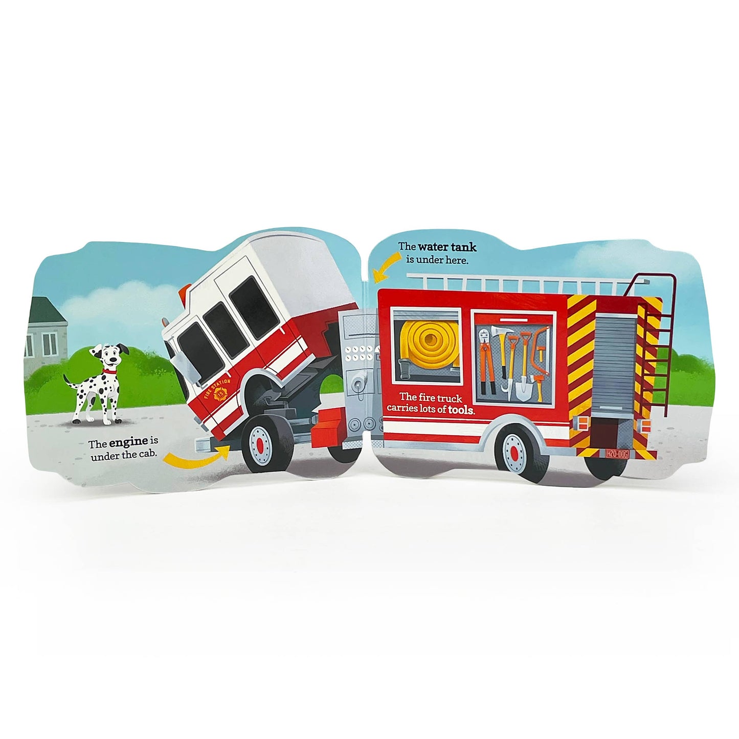 Cottage Door Press - How Fire Trucks Work Shaped Board Book