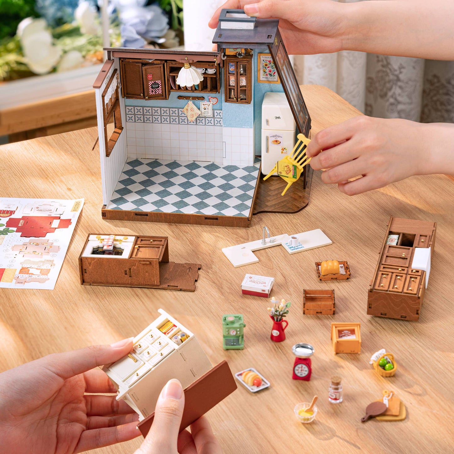 Hands Craft - DIY Miniature House Kit: Baking Kitchen