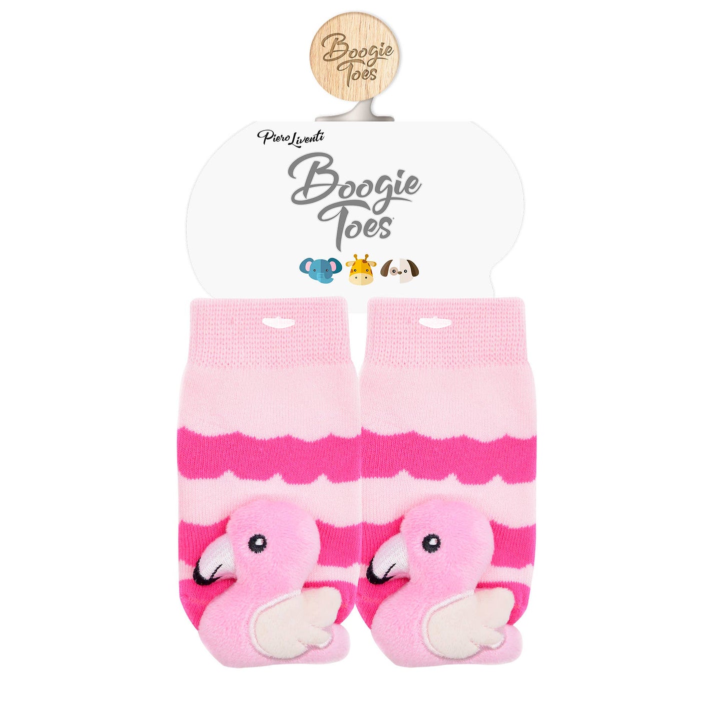 Boogie Toes - Pink Flamingo Boogie Toes Rattle Socks