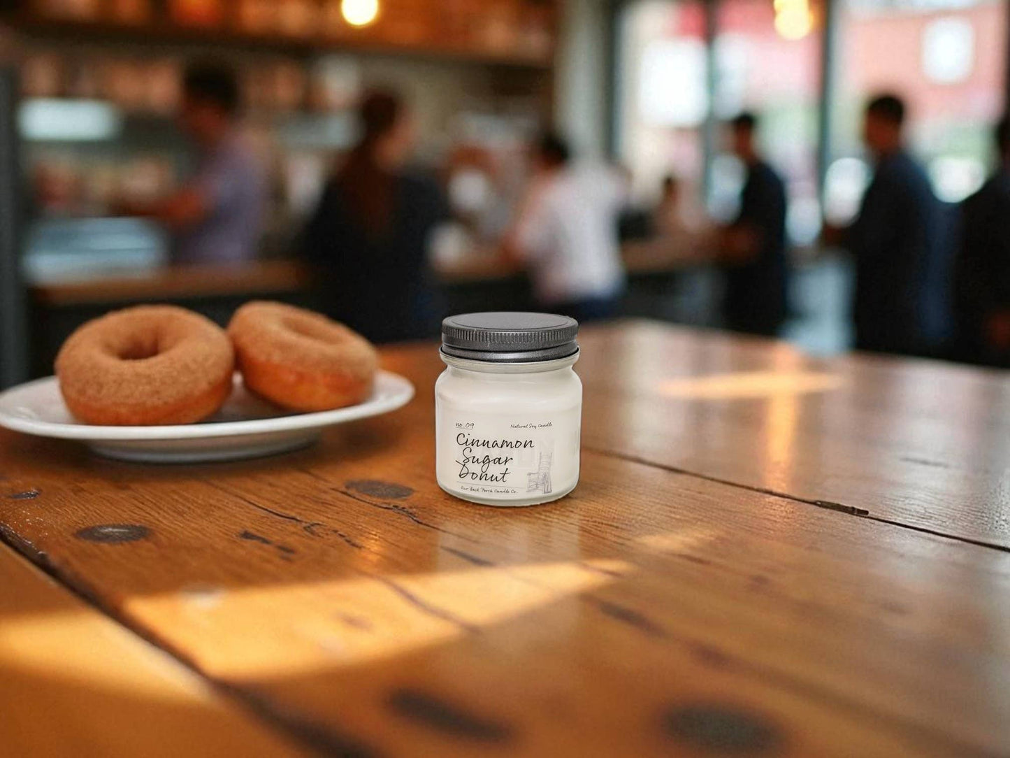 Back Porch Candle Co - Cinnamon Sugar Donut | Soy Candle | Farmhouse