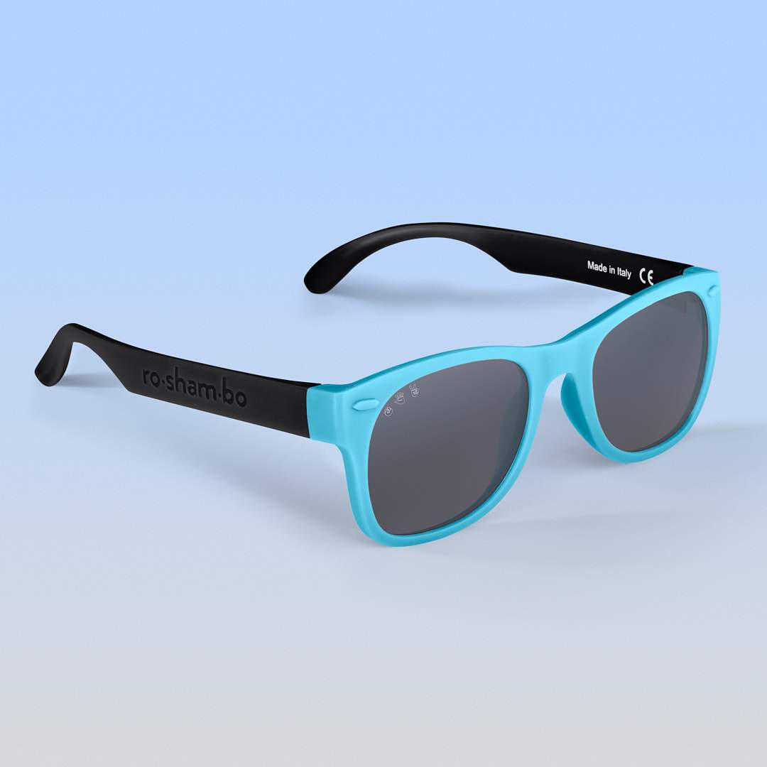 Roshambo Eyewear - Black & Teal Sunglasses