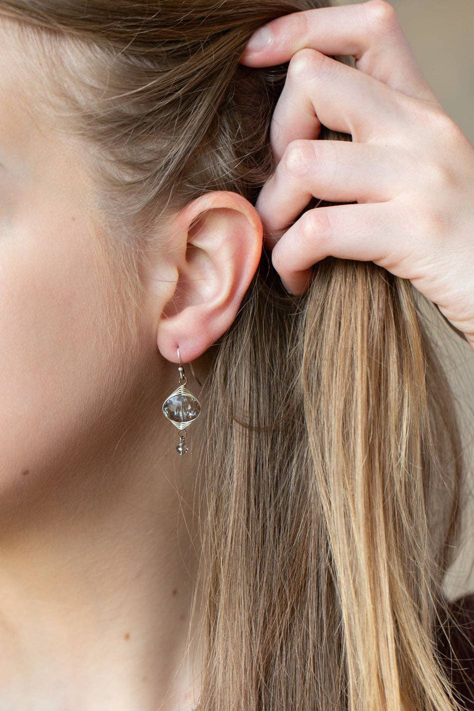 Anne Vaughan Designs Jewelry - Windsor Castle Crystal Herringbone Earrings