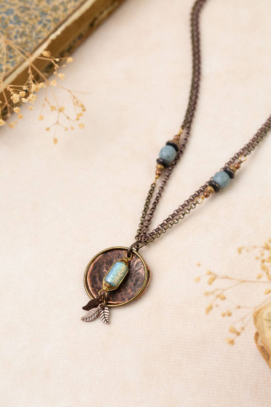 Anne Vaughan Designs Jewelry - Storyteller 18.5-20.5" Czech Glass Statement Necklace