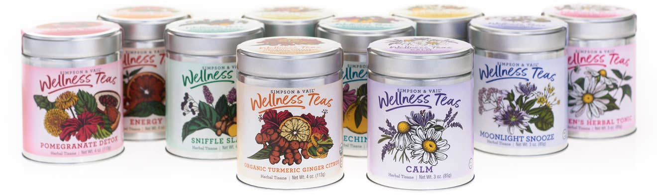 Simpson & Vail - Detox Herbal Wellness Tea - 4 Ounce Tin