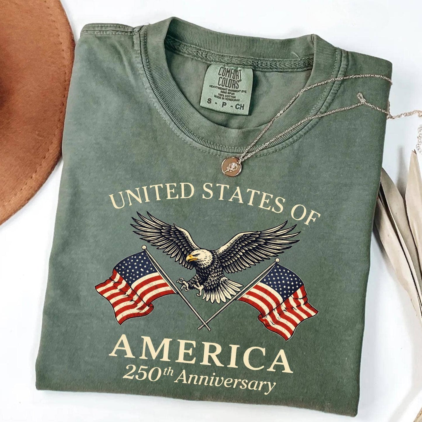 Glaime - Comfort Colors 250th of America Anniversary Shirt, Retro Tee