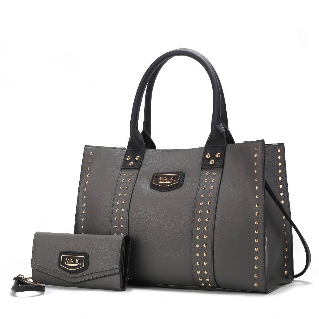 MKF Collection - MKF Davina Tote Handbag and Wallet Vegan Leather Women