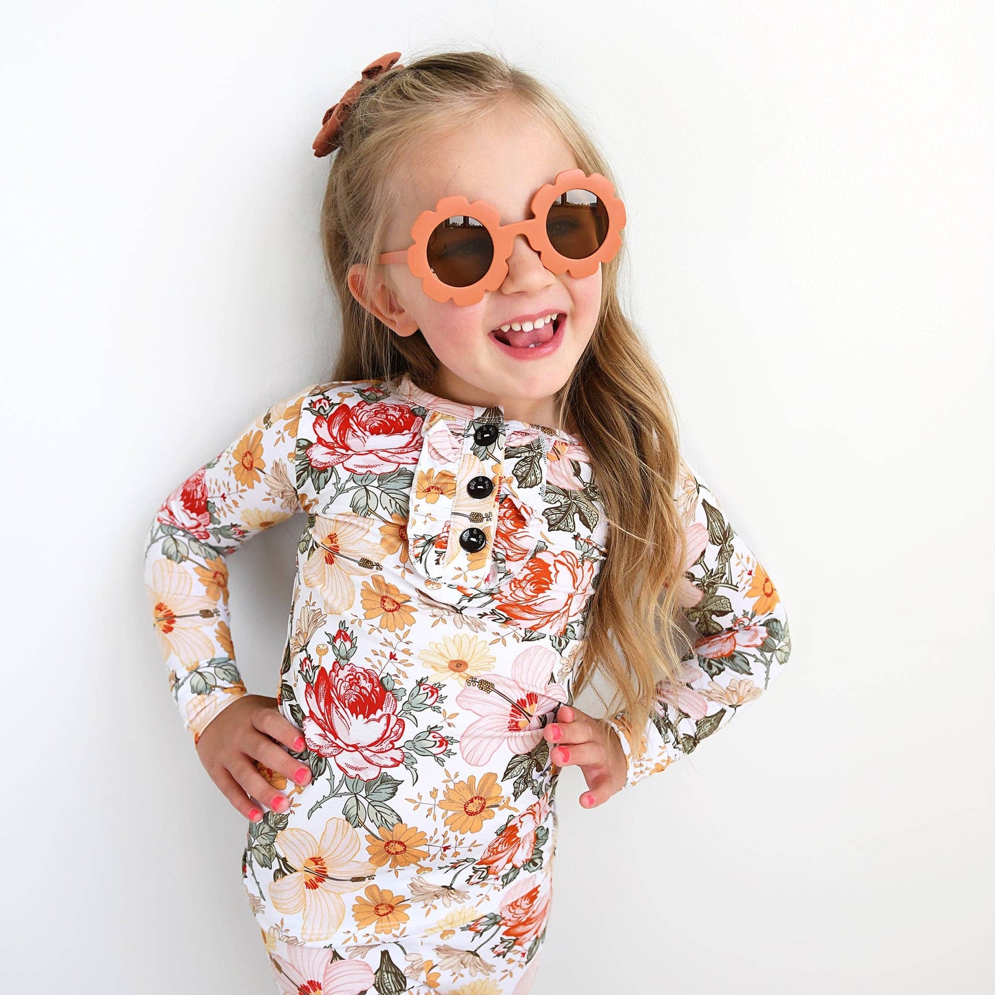 Gigi and Max - Bamboo Pajama Kids Clothing Sleepies Toddler 2PC Ruffle Set Nella