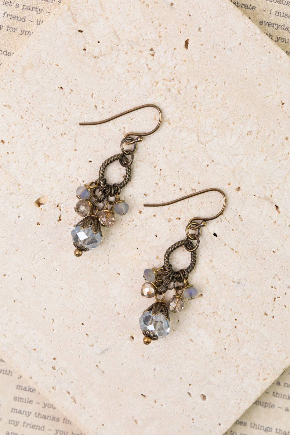 Anne Vaughan Designs Jewelry - Copper Tides Crystal Cluster Earrings