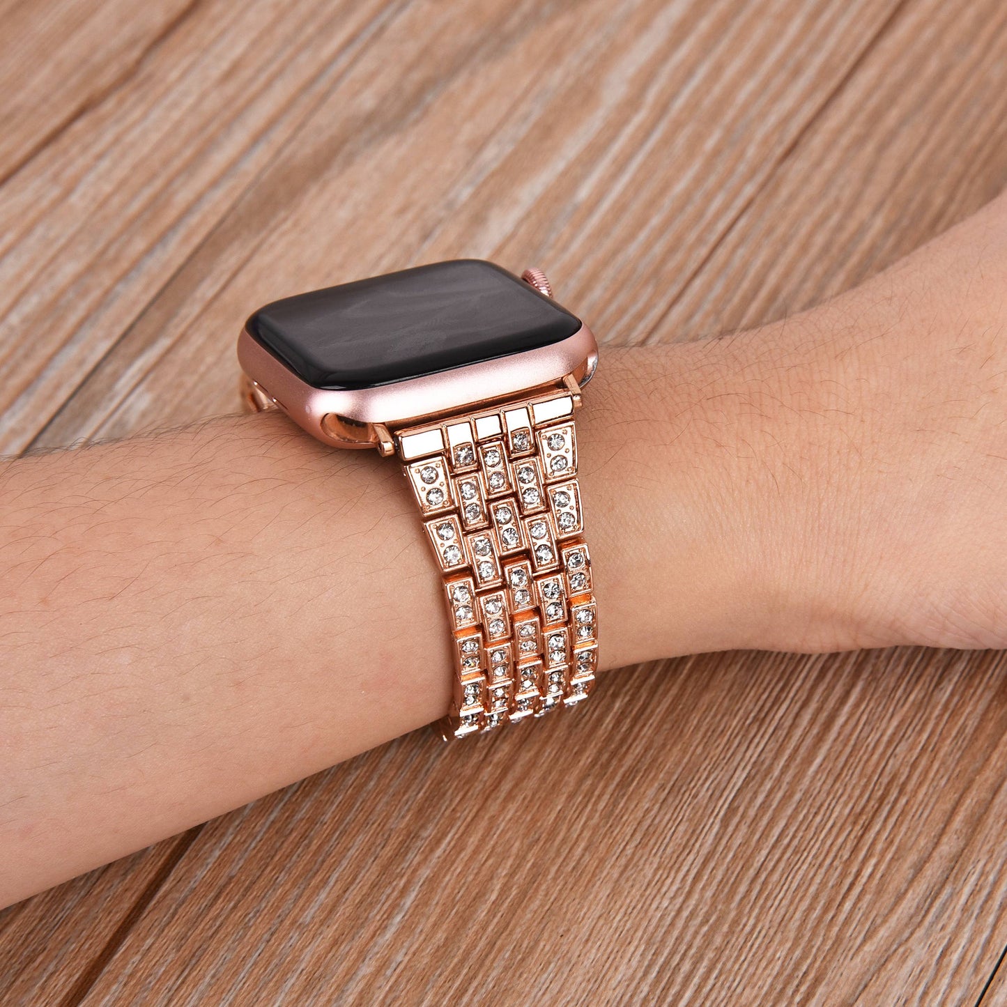 ShopTrendsNow - Crystal Rhinestone Sparkling Band for Apple Watch All Series