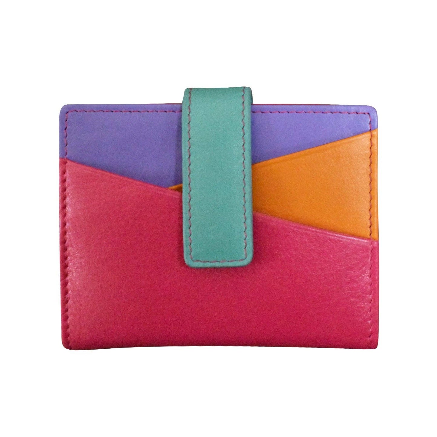 ili New York - 7803 MINI ASYMMETRIC CARD WALLET WITH TAB