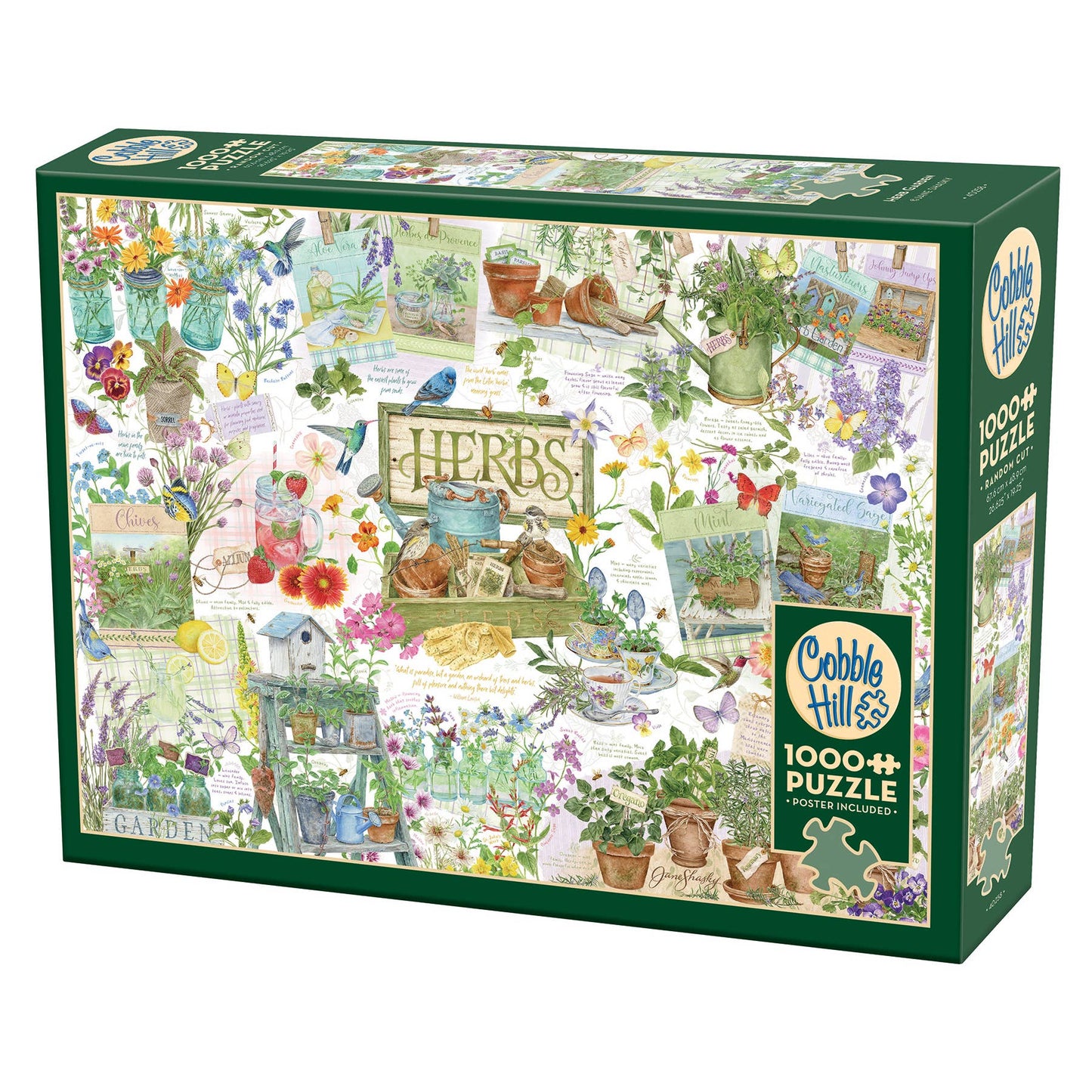 Outset Games and Cobble Hill Puzzles - Herb Garden 1000-Piece Puzzle