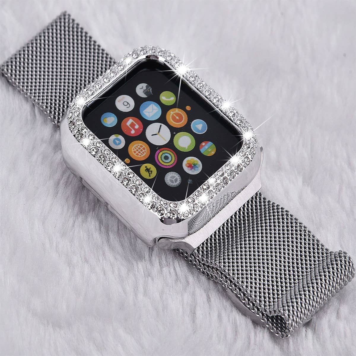 ShopTrendsNow - Rhinestone Crystal Bling Apple Watch Case Frame