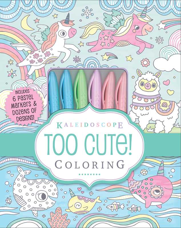 Simon & Schuster - Kaleidoscope: Too Cute! Coloring by