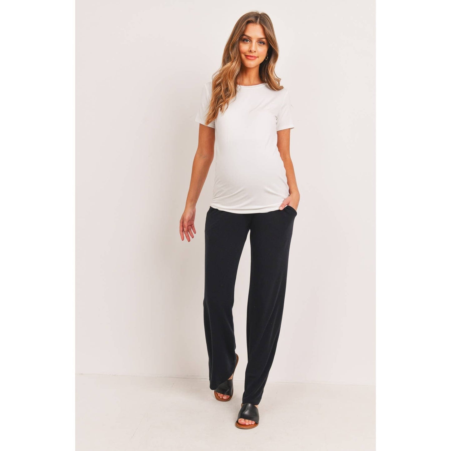 Hello Miz - Straight Leg Maternity Terry Lounge Pants