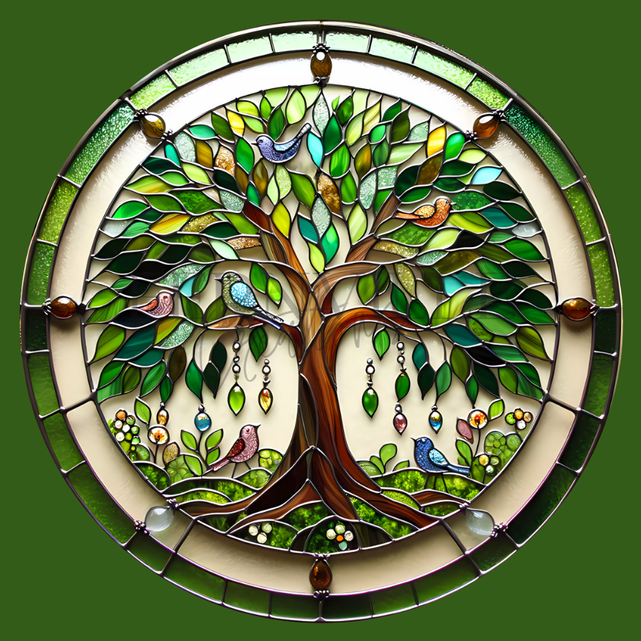 Fernville Creations - Tree of Life Coaster, Ceramic Coaster with Printed Image