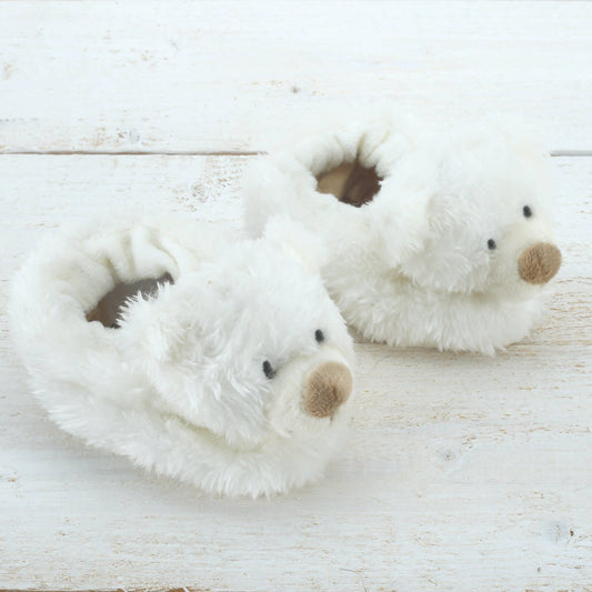 Jomanda Soft Toys & Accessories - Bear Baby Soft Plush Slippers House Shoes - (0-6 months)