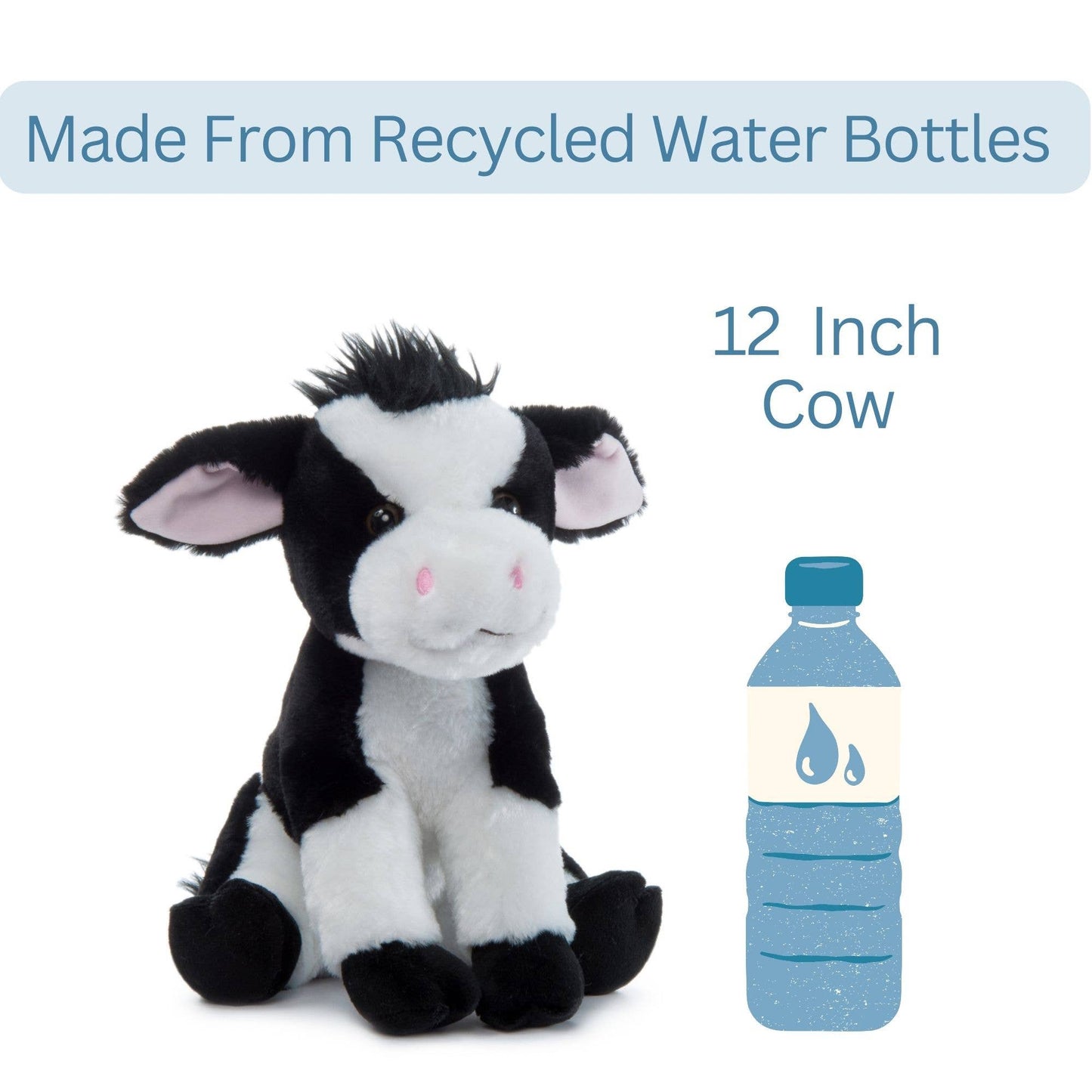 The Petting Zoo - 12" (28cm) Wild Onez Cow Farm/Barnyard Animal Stuffed plush